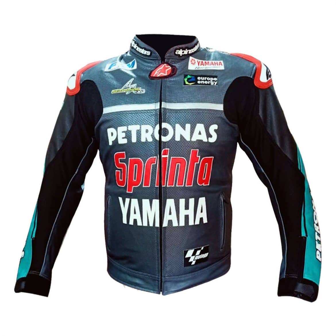 2019 Leather Yamaha motorcycle jacket | Petronas Yamaha Jacket