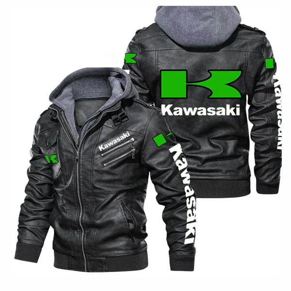 Kawasaki Leather Motorcycle Jacket